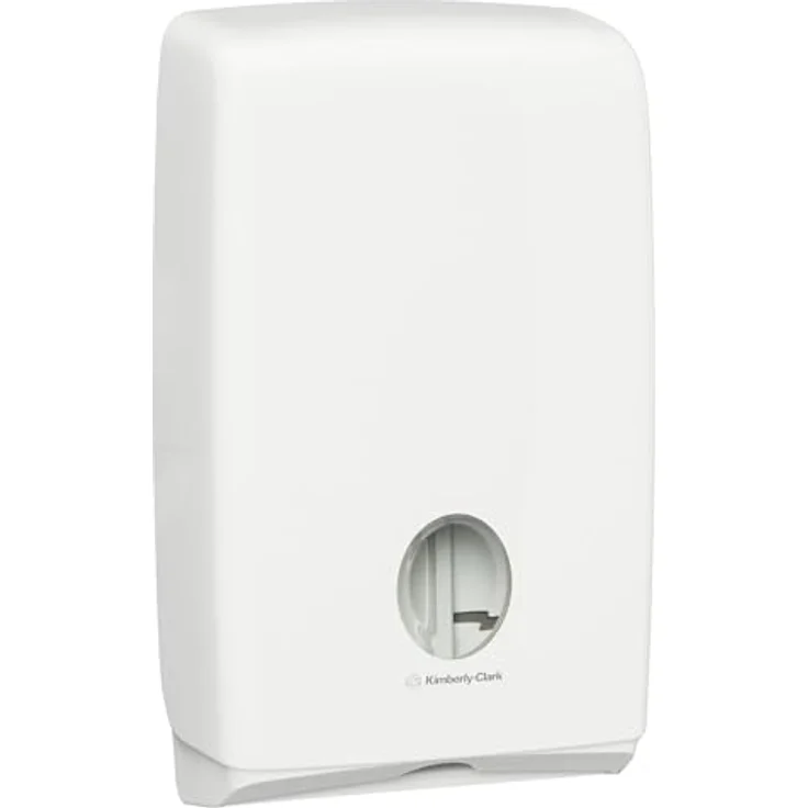 Kimberly-Clark Aquarius U7024, Slimfold Handtuchspender, weiß, modern und wartungsfreundlich mit Sichtfenster, für Scott und Kleenex Handtücher – Bild 3