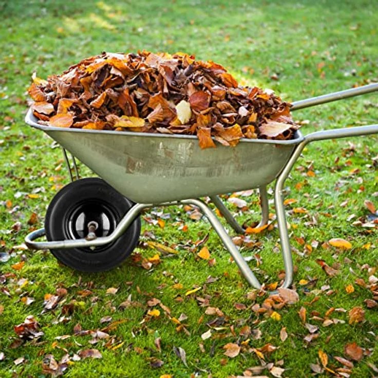 Schubkarrenrad Vollgummi mit Achse, 4.80 4.00-8 Gummirad, pannensicher, 100 kg Tragkraft Ersatzrad, schwarz – Bild 3