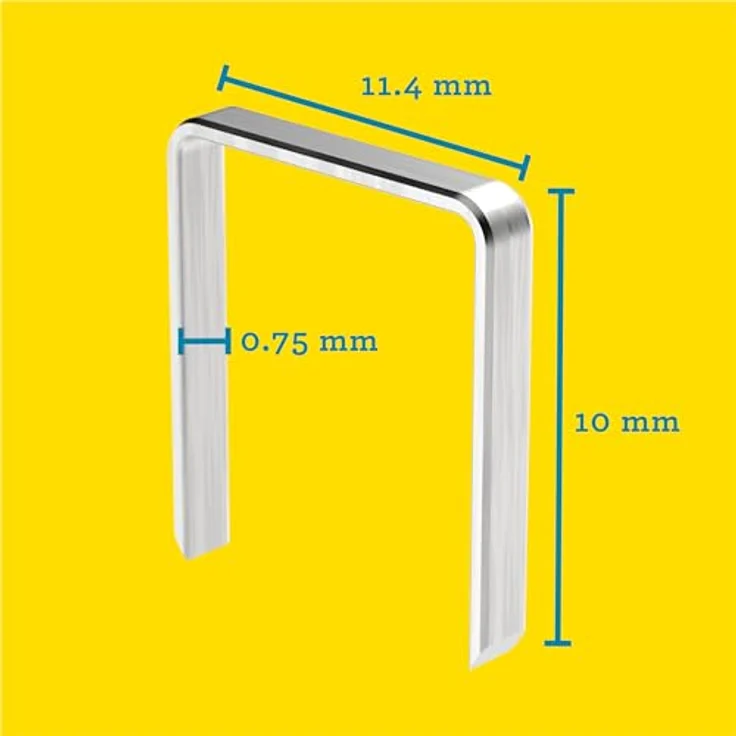 Tackerklammern, 10 mm, Heftklammer Typ 53, 2000 St., in Blisterverpackung – Bild 2
