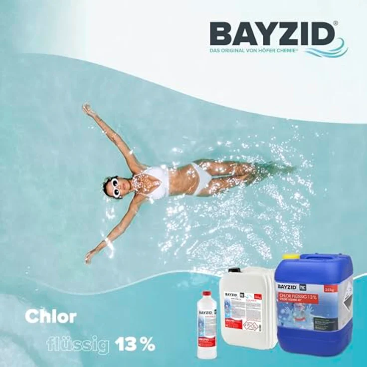 1 x 12,5 kg BAYZID Chlor 13% flüssig für Pools – Bild 3