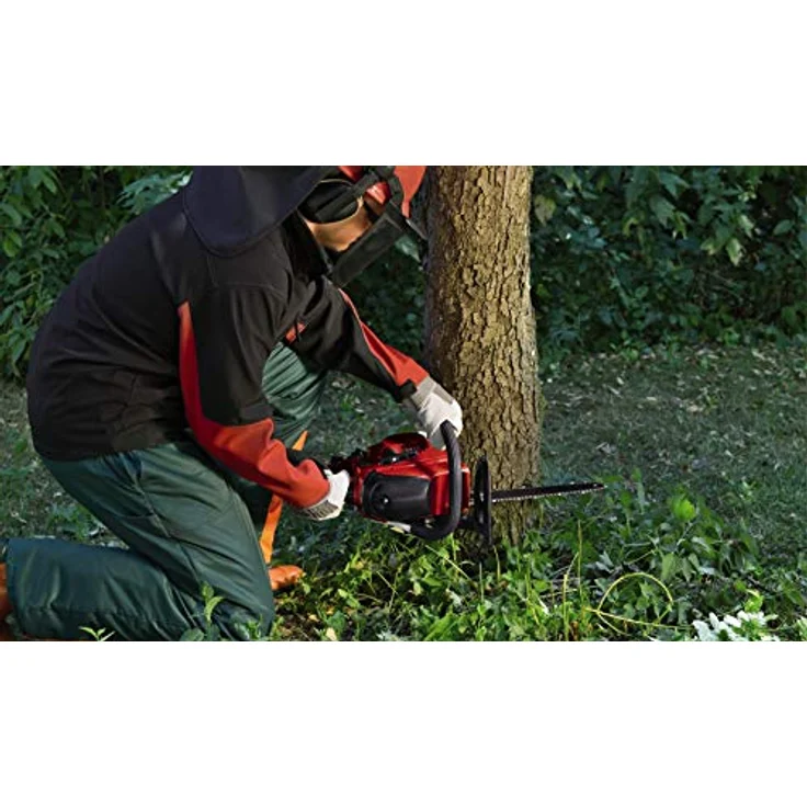 Einhell Benzin Kettensäge GC-PC 2040 I - 2 kW, 40 cm Schwertlänge, 21 m-s Schnittgeschwindigkeit, automatische Kettenschmierung, inkl. Schwertschutz – Bild 2