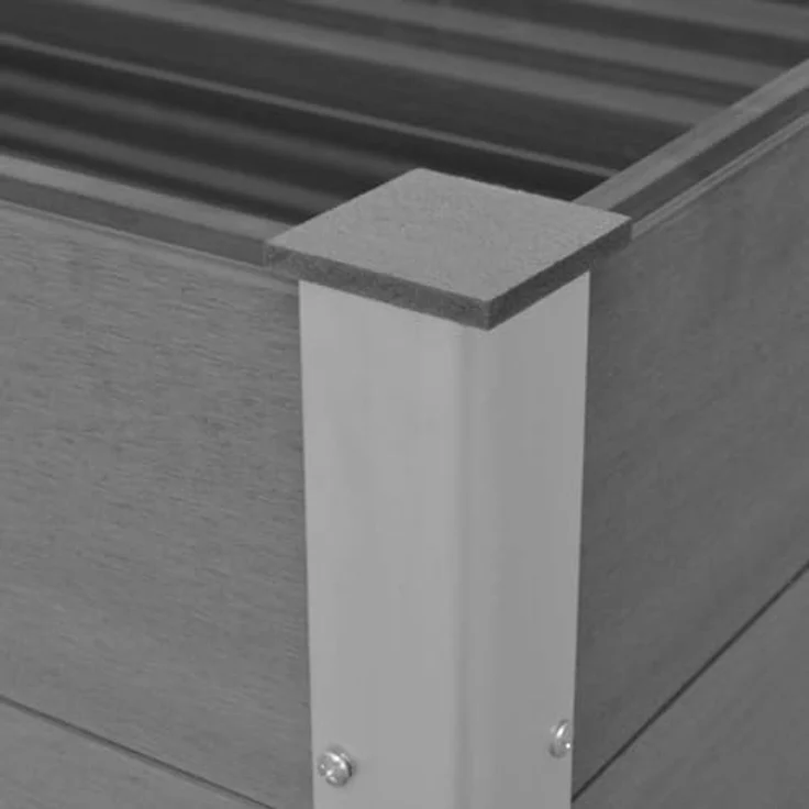vidaXL Garten-Hochbeet WPC 150 x 50 x 54 cm Grau – Bild 6