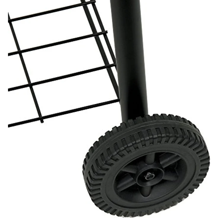 BBQ-Toro Smoker BBQ Smoker Grill, Holzkohle Grillwagen, Barbecue Holzkohlegrill, mit seitlicher Feuerbox und Thermometer, schwarz – Bild 8