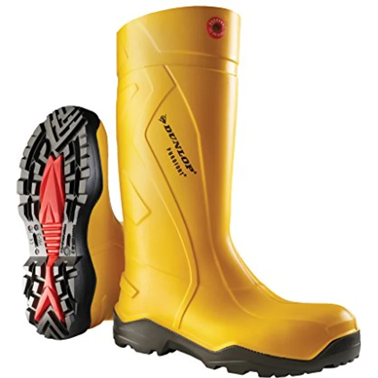Uvex Safety PUROFORT-PUR-Stiefel C762241 S5, gelb, Größe 43, Stahlkappe, ölbeständig, antistatisch, kaltisolierend bis -20 °C – Bild 1