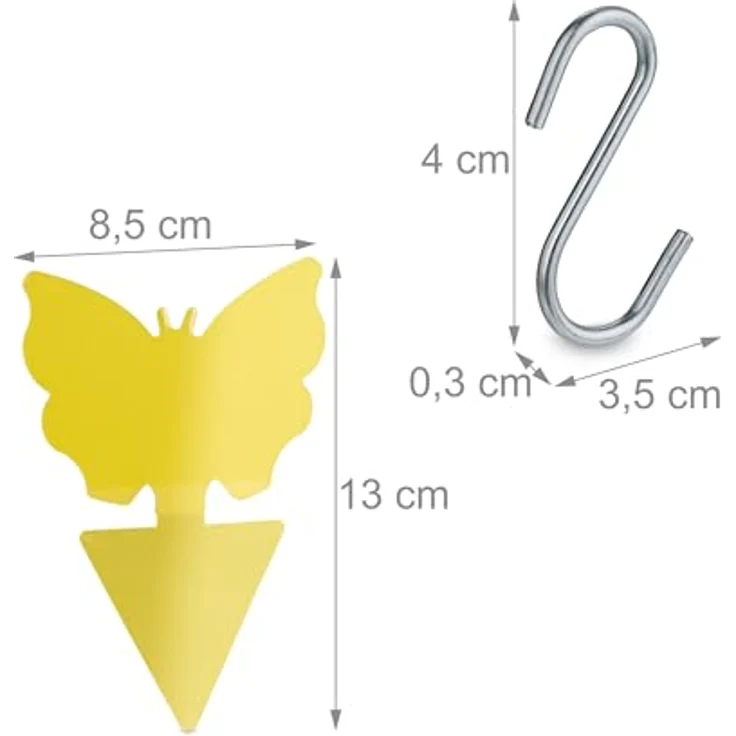 relaxdays Bewässerungssystem 4 Tropfbewässerungsbeutel, transparente Beutel mit einstellbarer Tropfgeschwindigkeit und 4 Gelbstickern gegen Insekten – Bild 5