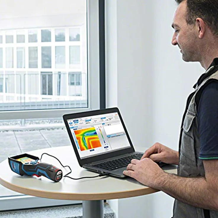 Bosch Professional 12V System Wärmebildkamera GTC 400 C (1x Akku 12V + Ladegerät, mit App-Funktion, Temperaturbereich: 10 °C bis +400 °C, Auflösung: 160 x 120 Pixel, in L-Boxx) – Bild 8