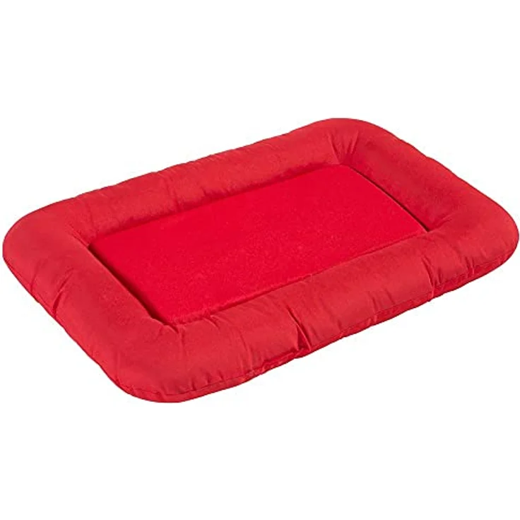 KAHU® Hundebett mit Viskoschaum Hundebett mit Viscoschaum I orthopädischer Hundekorb mit Memory-Schaum I Schmutz & Wasserabweisendes Hundekissen I Farbe: Rot I Größe: 66x89cm – Bild 1