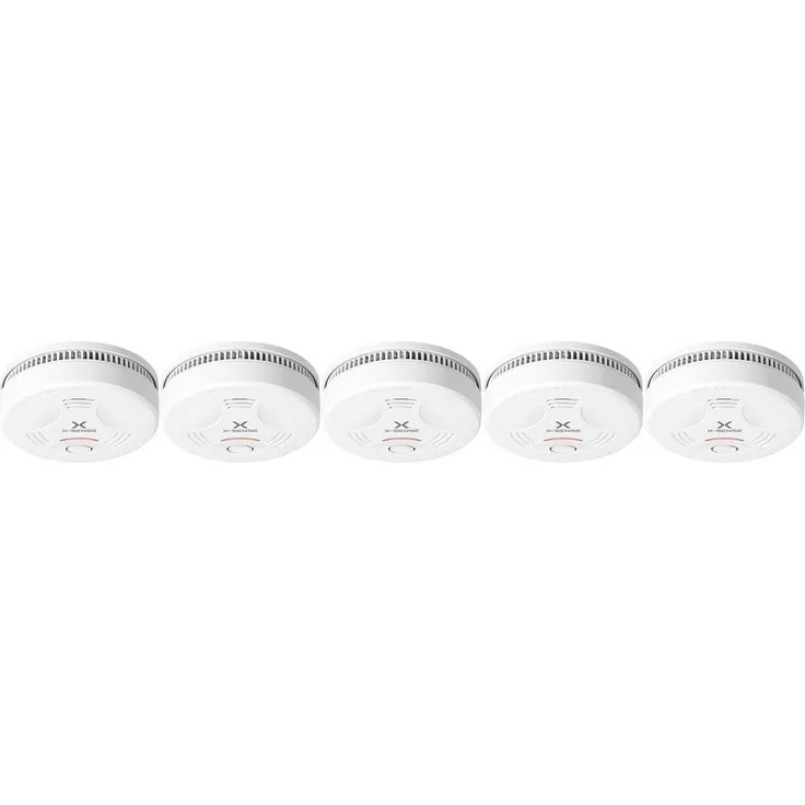 X-SENSE ZASXS00154WEU Rauchmelder, TÜV-zertifizierte Rauchwarntechnik mit 10-Jahres-Batterie und fotoelektrischem Sensor, weiß