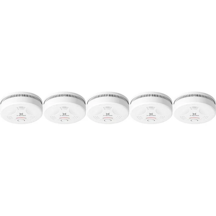 X-SENSE ZASXS00154WEU Rauchmelder, TÜV-zertifizierte Rauchwarntechnik mit 10-Jahres-Batterie und fotoelektrischem Sensor, weiß