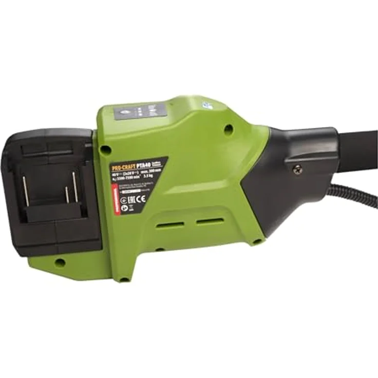 Procraft PTA40 Akku Rasentrimmer, 40 V (2x 20 V), 300 mm, bürstenlos, Solo - ohne Akku, ohne Metallschneideblatt – Bild 8