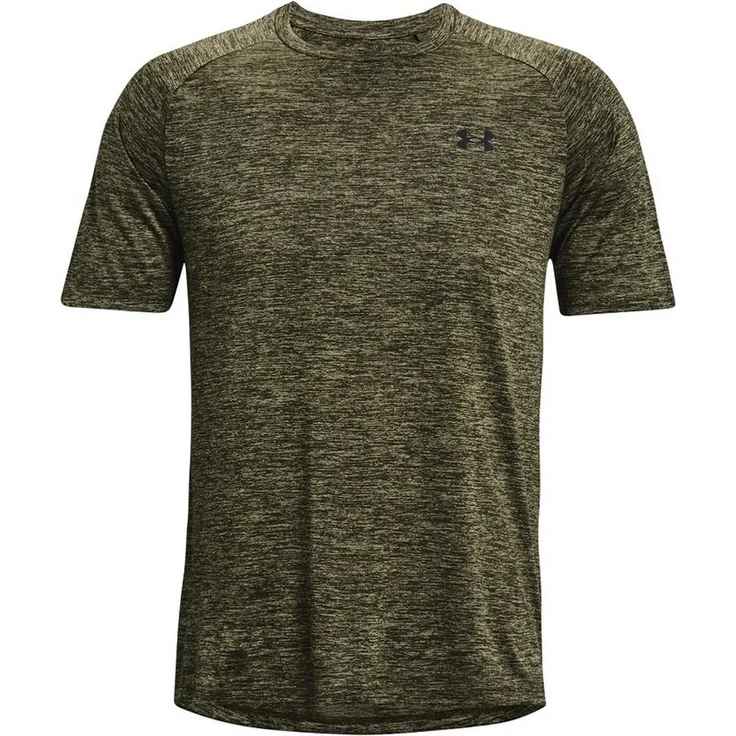 Under Armour® Poloshirt UA TECH 2.0 SS TEE MARINE OD GREEN, Leichtes und kühlendes Arbeitsshirt