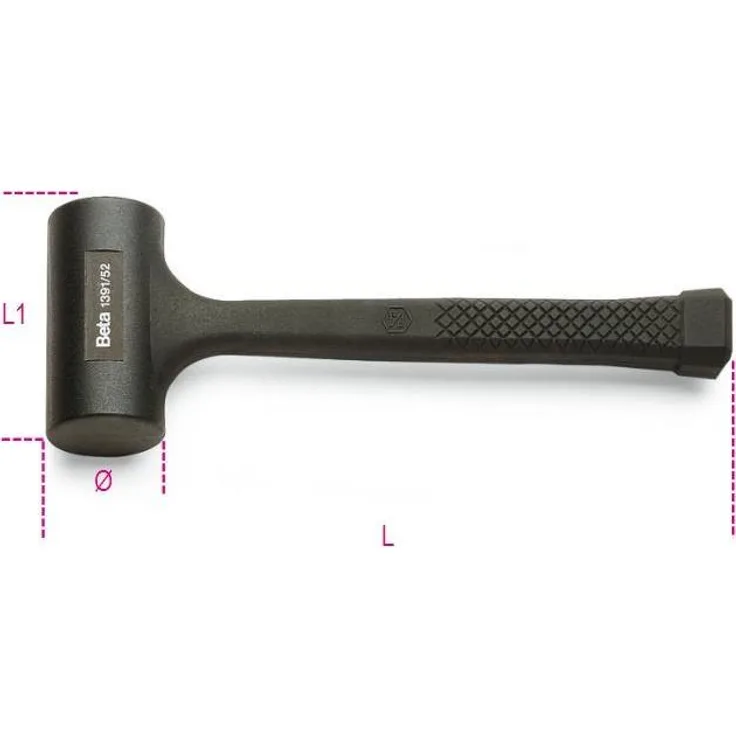 Beta Tools 1391 Mallet, Hammer mit robustem Design für präzise Anwendungen