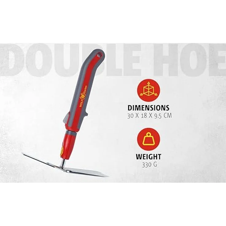 WOLF-Garten Mini-Hacke LN-M -ZM 015, multi-star, rot-gelb, 7cm, mit Kurzstiel ZM – Bild 4