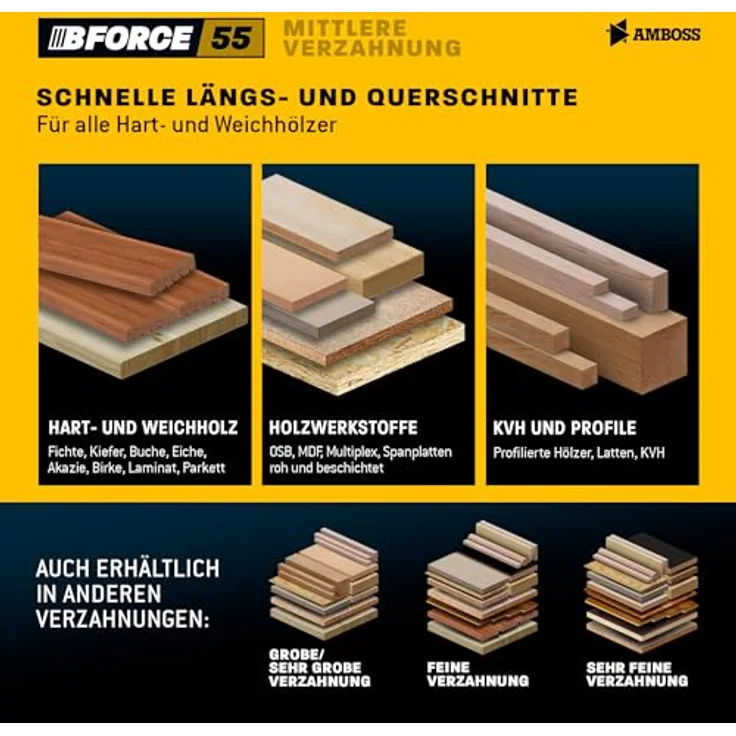 Amboss Werkzeuge HM Kreissägeblatt 315x30 Z60 Wechselzahn für Holz - Allround, passend zu Atika HT 315, Holzmann TS315VF.FKS315, Holzkraft SC 2, Einhell TS 315, Zipper ZI-TKS315 uvm. – Bild 3