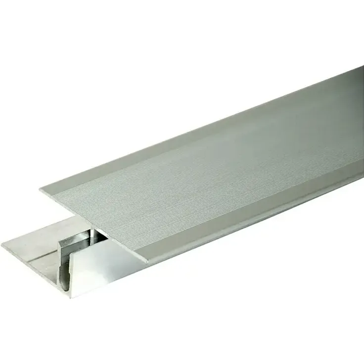 Kovalex Übergangsprofil aus Aluminium für Terrassendielen, 250 x 6 x 2,3 cm, für unsichtbare Montage ohne Schrauben