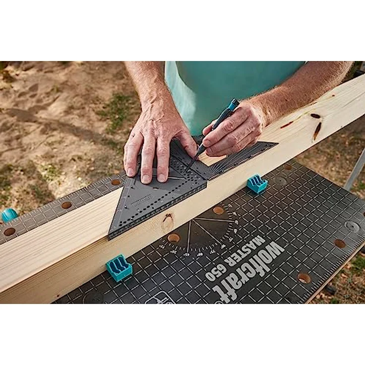 wolfcraft Mess- und Markierwinkel VARIO 3D PRO I 5219000 I Faltbares Messwerkzeug für Flächen und dreidimensionale Werkstücke, Kunststoff – Bild 2