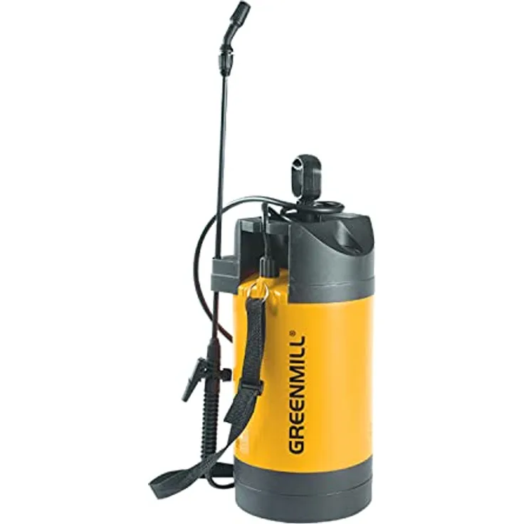 Greenmill GB9050 Drucksprüher mit Manometer 5L Füllmenge Gartenspritze Pumpsprüher Pflanzensprüher Drucksprühgerät Blumensprüher