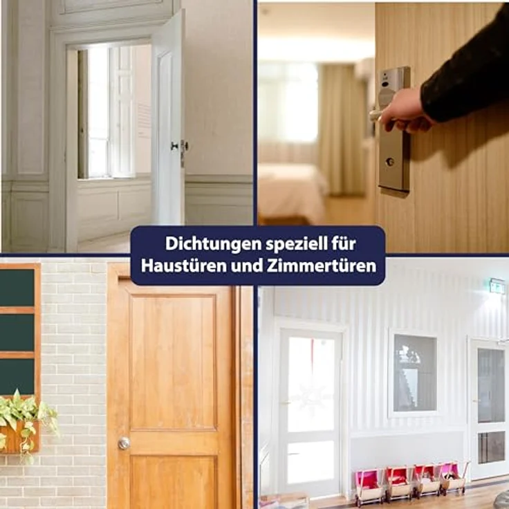 Türdichtung Weiß 5m - 3mm Nutbreite / 7mm Nuttiefe / 12mm Falz - Antidehnungsfaden Haustürdichtung Türanschlagdichtung Türdichtung (weiss 5m) – Bild 5
