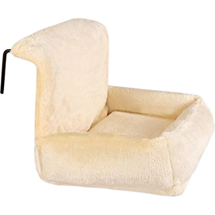 lionto Katzenbett für Heizungen Katzenheizungsliege Katzenhängematte für Heizungen, beige – Bild 3