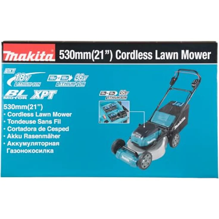 Makita DLM534Z Akku-Rasenmäher 2x18V (ohne Akku, ohne Ladegerät) – Bild 19