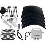 Vale Balkonkraftwerk Flex-PV 800-PS8, 800 Wp Mini-Photovoltaikanlage mit Full-Black-Design und App-Steuerung