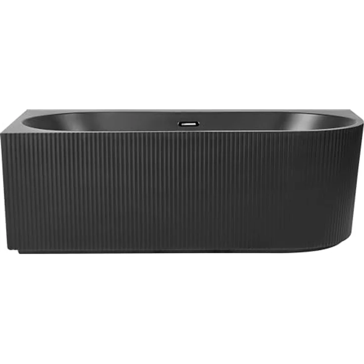 Beliani, Badewanne GOCTA (280 l, 80 cm), mattschwarz, für zwei Personen geeignet – Bild 6
