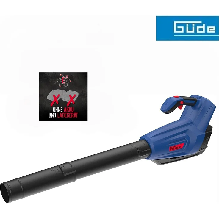 Güde Akku-Laubbläser LB 36-0 Solo, 36 V mit 160 km/h Blasgeschwindigkeit, kabellos und ergonomisch