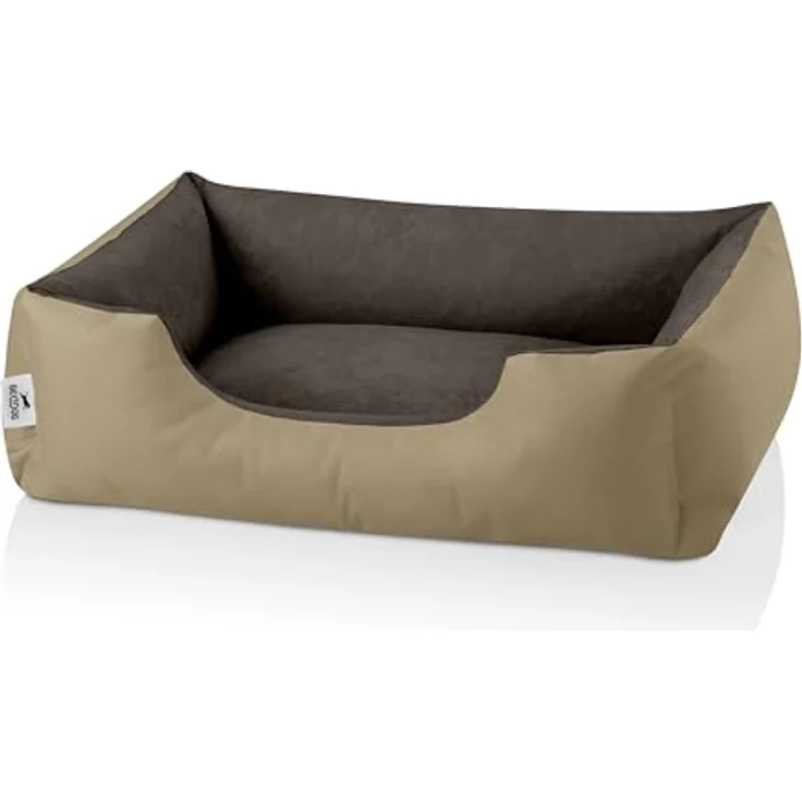 BedDog Hundebett M - Hundekissen - Hundekorb - Hundecouch - Hundesofa - Bezug abziehbar, Waschbar, für Kleine Hunde, Cordura und Microfaser-Velours, in verschiedenen Farben erhältlich – Bild 2