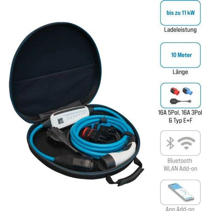 NRGkick Elektroauto Ladestation 16A light 10m Set Optimal (11 kW)