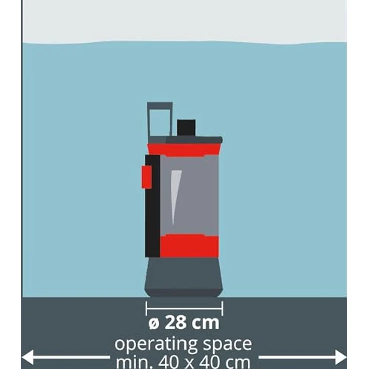 Einhell Klarwasserpumpe GE-SP 4390 N-A LL ECO (430 Watt, 9000 L-h, max. Förderhöhe 8 m, Anschluss 47,8 mm (G11-2 AG), Rückschlagventil, Kunststoff-Edelstahl-Gehäuse, inkl. Universalanschluss) Klarwasserpumpe – Bild 3