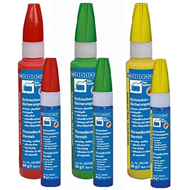 WEICON Schrauben-Sicherungslack, schnelltrocknender Kennzeichnungs- und Plombierlack, 30 g, Gelb – Bild 6