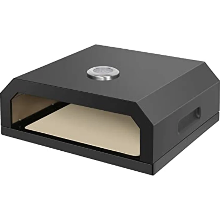 El Fuego® Pizzaaufsatz für alle Grillarten geeignet (Gas, Holzkohle, Elektro), mit Thermometer, Pizzaeinsatz – Bild 2