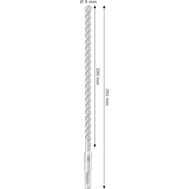 Bosch PRO SDS plus-5X Hammerbohrer, Ø 9 mm für Stahlbeton und Beton, 200 mm Länge, professionelle Anwendung – Bild 3