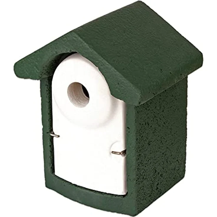 BigDean 2X Nisthöhle aus Holzbeton - Nistkasten für Vögel - Meisen Meisenkasten Einflugloch 32 mm Vogelnistkasten - stabil & wetterfest - Beton Vogelhaus Nisthilfe zum Aufhängen – Bild 5