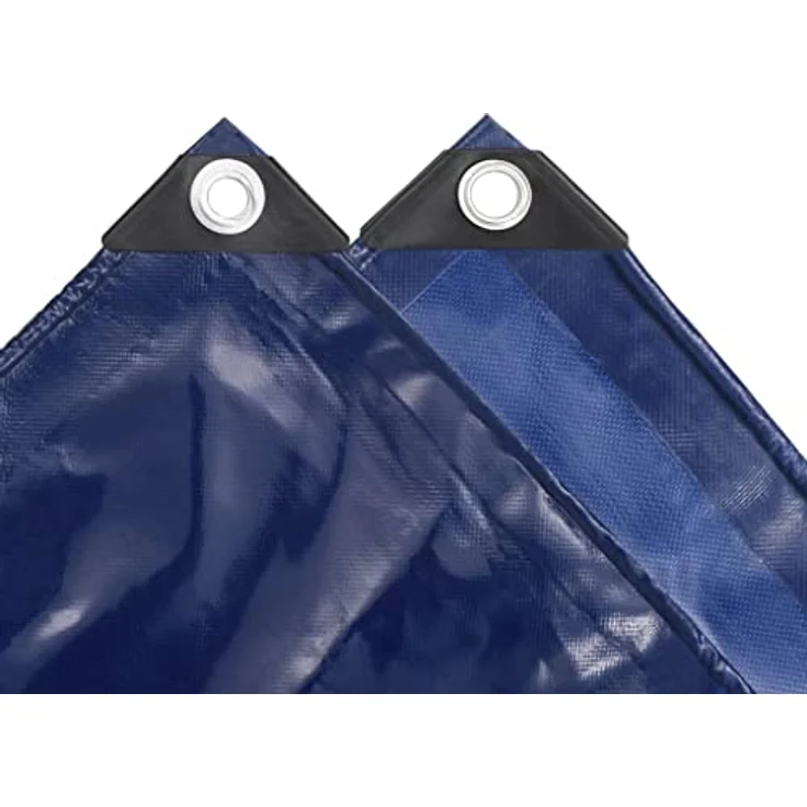 vidaXL Abdeckplane 650 g-m² 4x7 m Blau – Bild 5