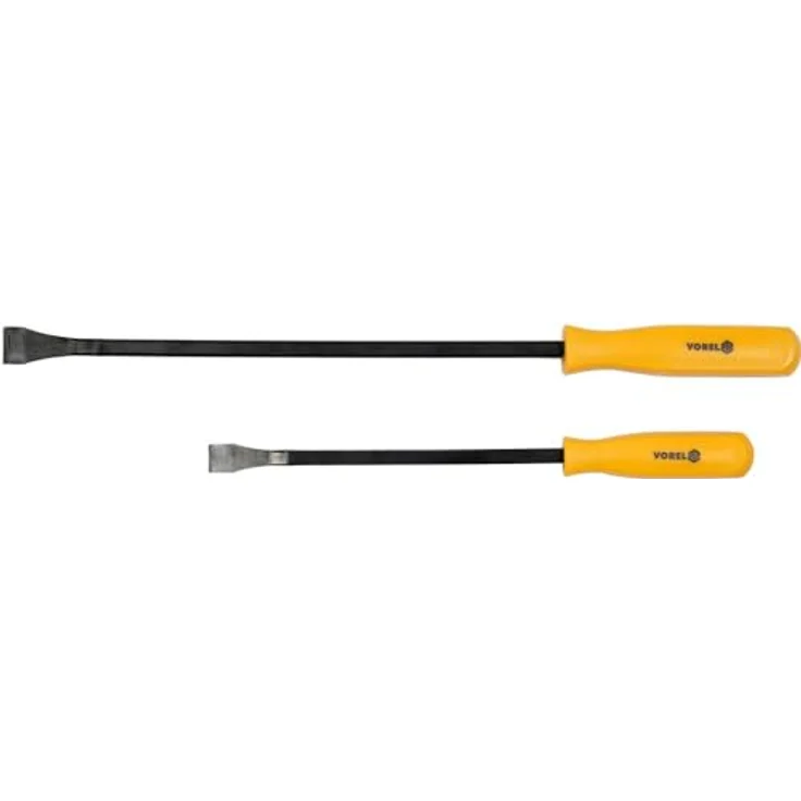 VOREL Stemmhebel-Satz 2-tlg, Montagehebel aus 40Cr-Stahl, 305 mm & 450 mm lang, ergonomische Griffe mit Kunststoffüberzug – Bild 2