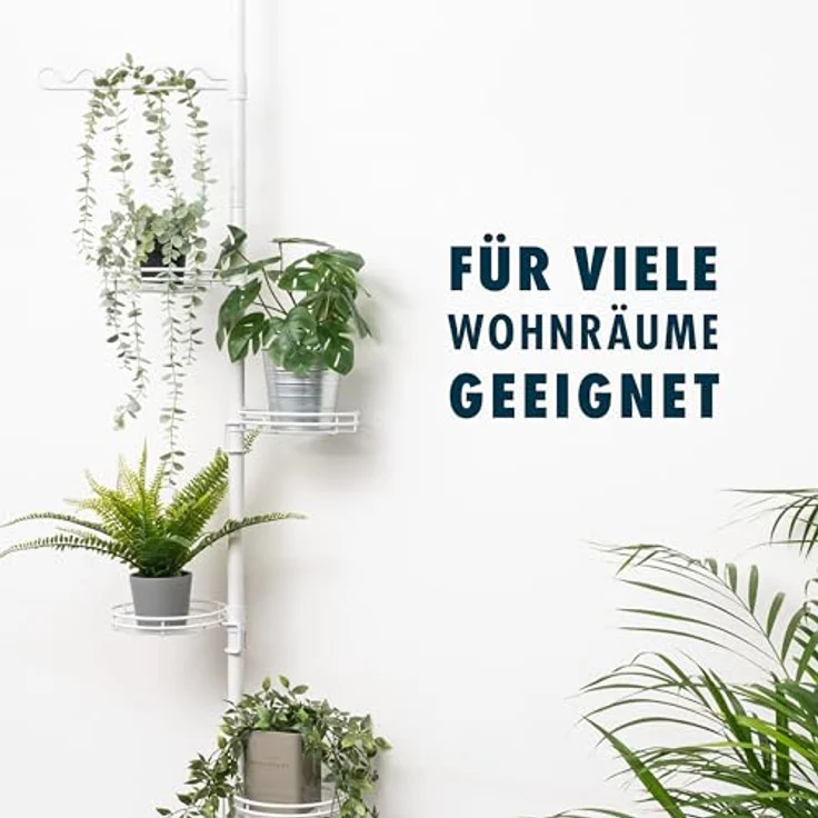 bremermann Zusatz-Pflanzenteller für Teleskop-Blumenregal 61078, weiß pulverbeschichtet, max. 2 kg Belastung, inkl. Kunststoffeinlage, 19 x 4,5 cm – Bild 7