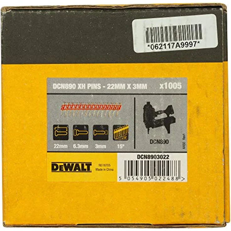 DeWALT XH-Nägel für Beton und Stahl verzinkt 13 - 53mm, Betonnagler DCN890, 3mm Durchmesser Größe:22 mm – Bild 4