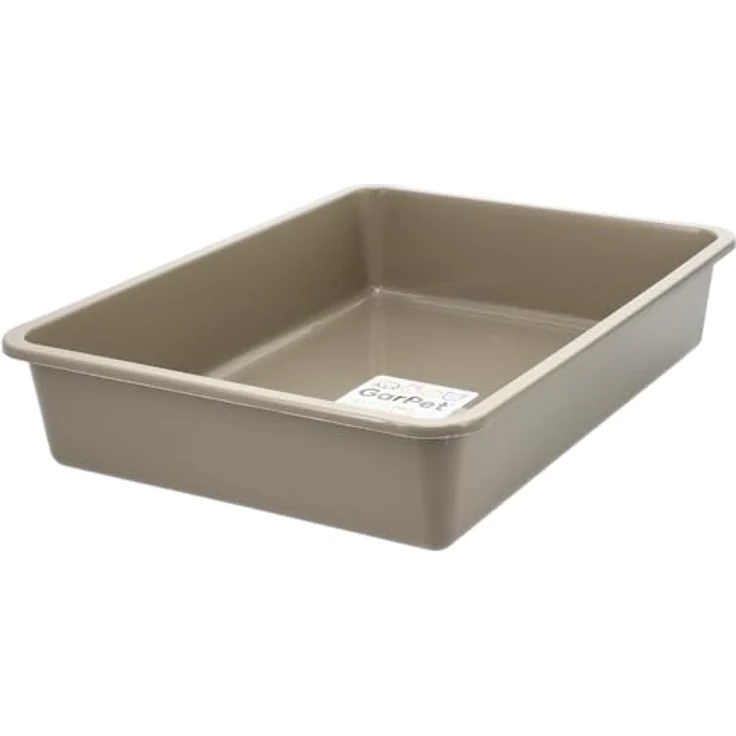 GarPet Katzentoilette in 5 Größen ohne Deckel grau eckig hygienisch M (43x33x9) – Bild 1