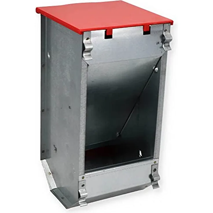 Futterautomat Futterspender für Kaninchen Hasen Nager Geflügel Futternapf Deckel