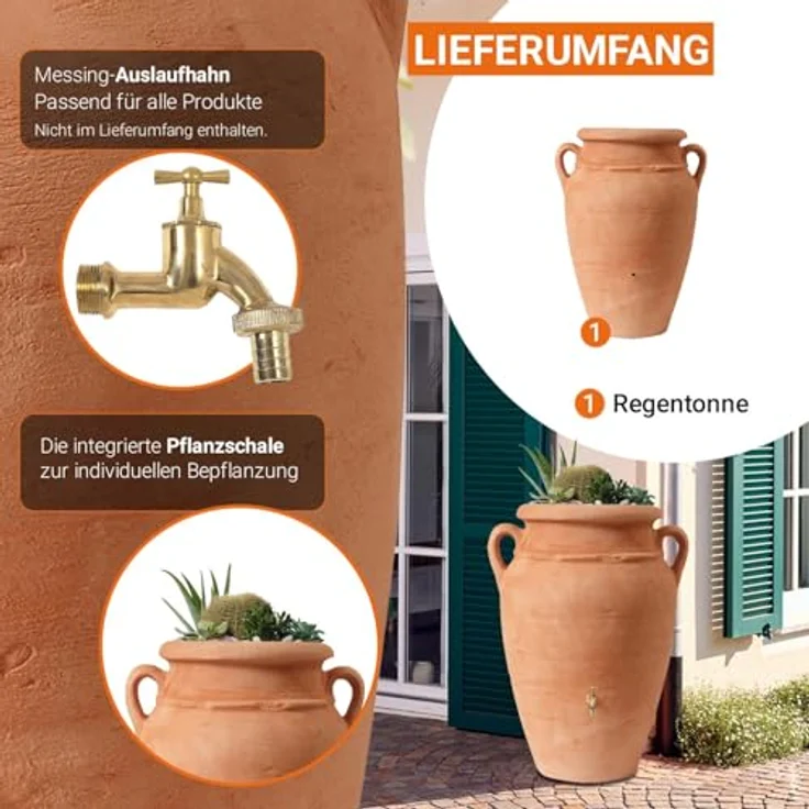 Garantia ANTIK Amphore 360 L terrakotta - 211602 – Bild 5