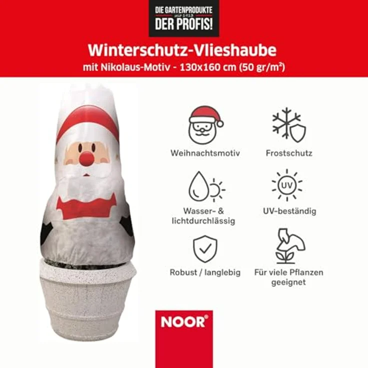 NOOR Wintervlies Nikolaus, 130 x 160 cm, 2 Stück – Bild 3