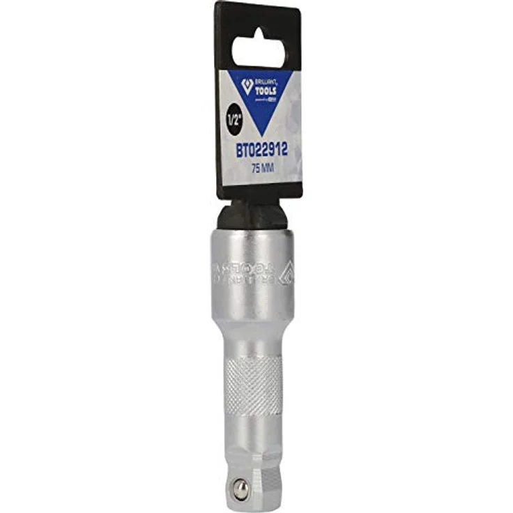 Brilliant Tools Bit- und Steckschlüsselset, 1/2" Schwenkbare Verlängerung 75 mm aus Chrom-Vanadium-Stahl, matt verchromt – Bild 10
