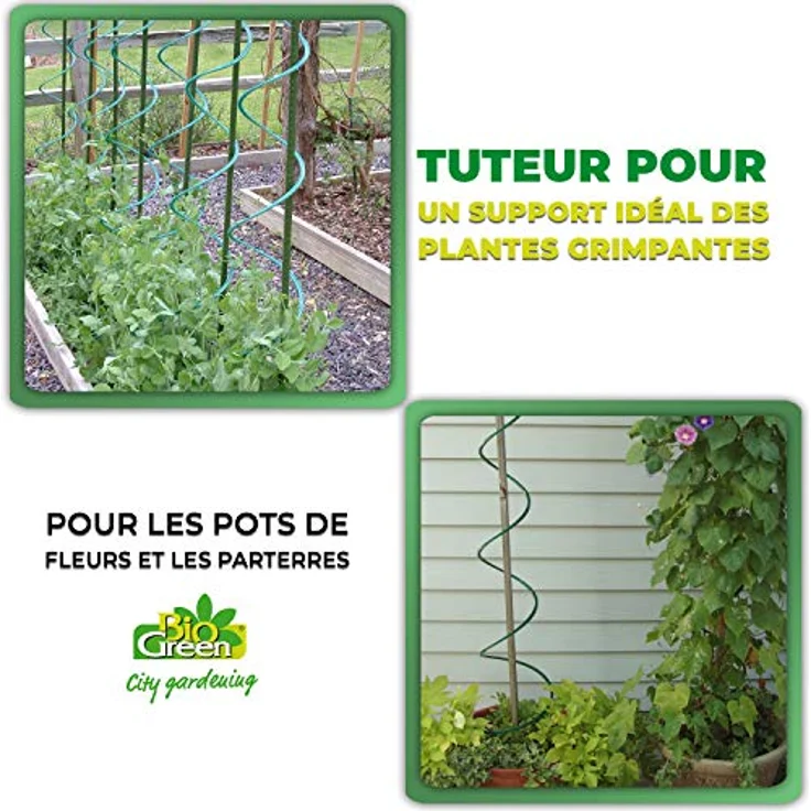 Bio Green Aufzuchtartikel Rankhilfe für Kletterpflanzen, Tomaten, Gurken, Schwarz – Bild 2