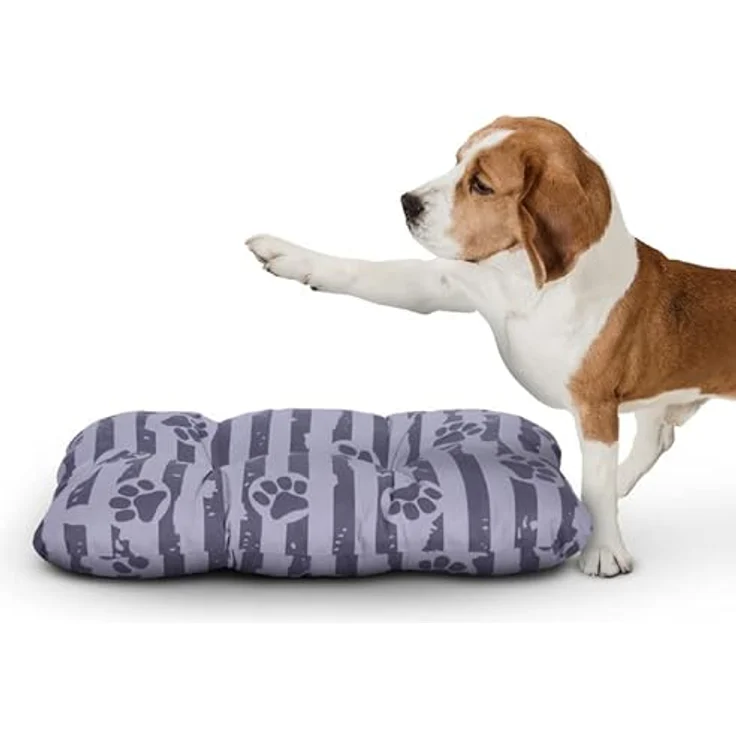 Bestlivings Hundekissen 40x60x15cm (LxBxH) - Anthrazit - Hundekorb gepolstert in vielen Größen M-XXL, kleine bis große Hunde, Hundebett – Bild 1