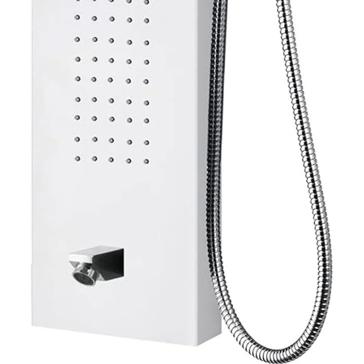 Aloni Duschpaneel ZLW103, Höhe 160 cm, 5 Funktionen, weiß – Bild 5