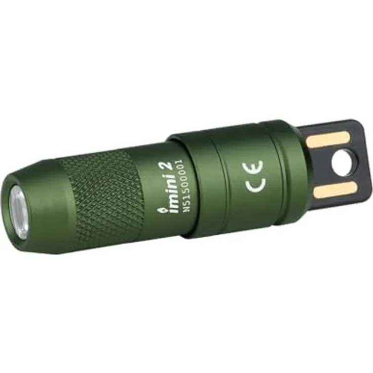 OLIGHT IMINI 2, Taschenlampe mit 50 Lumen, wiederaufladbar, OD Green