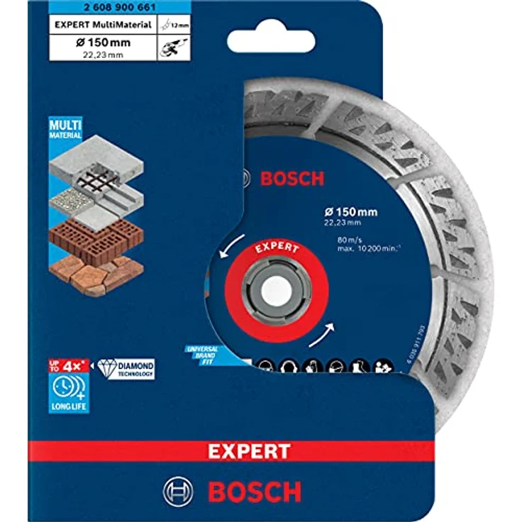 Bosch Expert MultiMaterial Diamanttrennscheiben, 150 x 22,23 x 2,4 x 12 mm – Bild 2