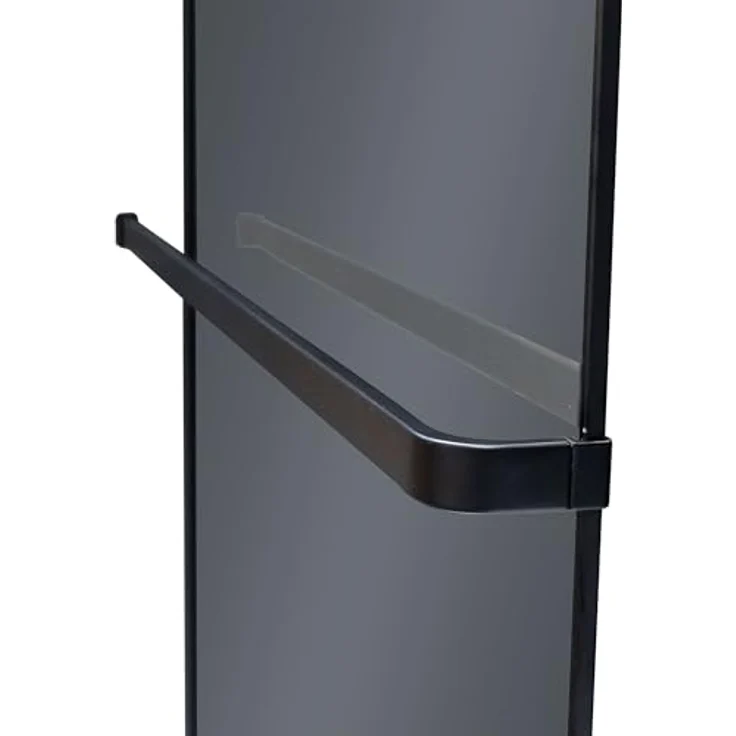 Schöner Wohnen Kollektion Walk In YUNA Duschabtrennung, 90 x 200 cm, Mattschwarz mit Glas in Grau Anthrazit, Sicherheitsglas, stilvolles Design – Bild 3
