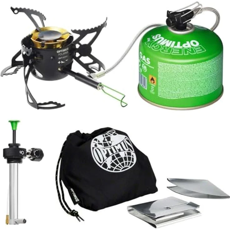 Optimus Polaris Optifuel, Mehrstoff-Campingkocher mit schnellem Brenner und magnetischer Reinigungsnadel – Bild 1
